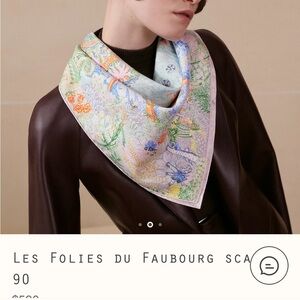 Hermes Les Folies du Faubourg Scarf - Multicolor